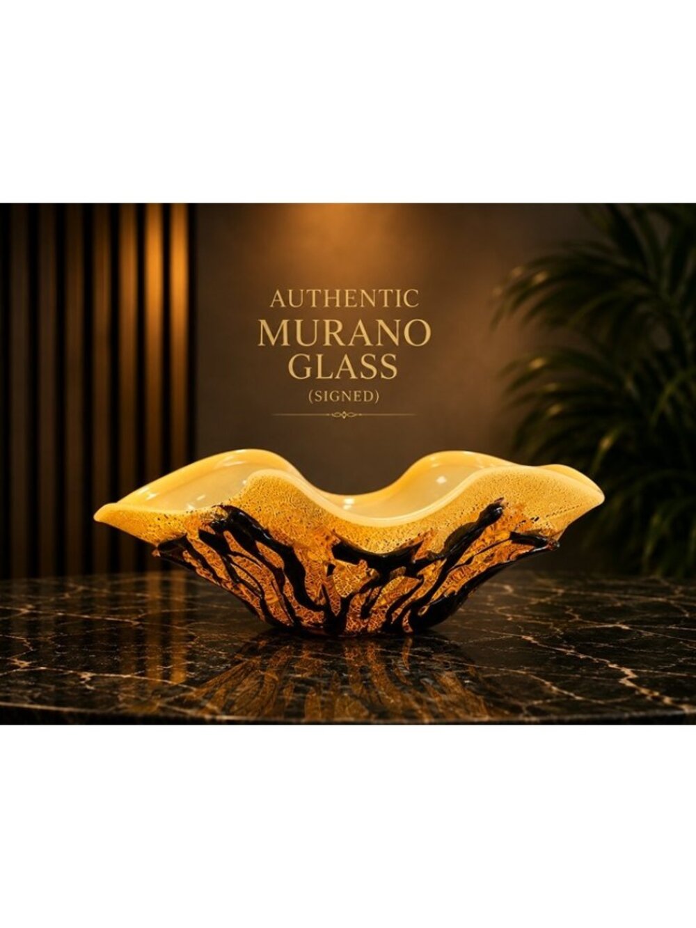 Murano Glass Stalactite Centerpiece Bowl Glass Of Venice Art Glass